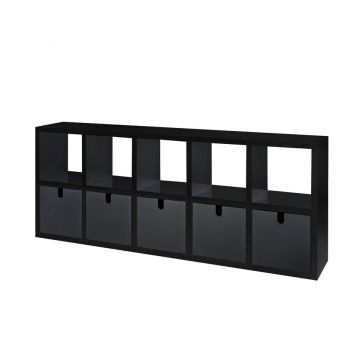 Biblioteca Kartell Polvara design Giulio Polvara 196x80.5x35.5cm negru