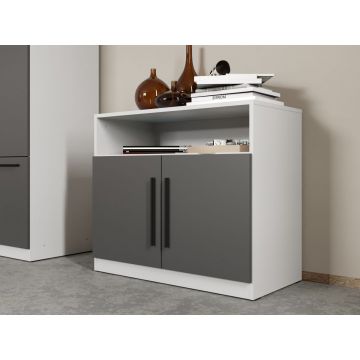 Comoda Alb/Antracit Levi