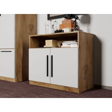 Comoda Alb/Stejar Levi