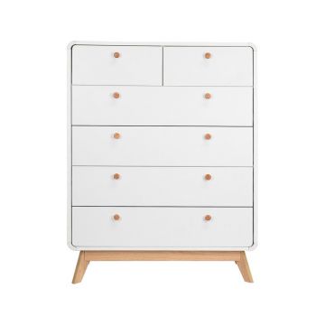Comodă albă înaltă 81x104 cm Caitlin – Støraa