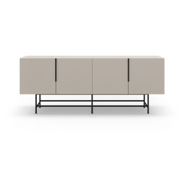 Comodă crem joasă 200x77,5 cm Eldia – Marckeric