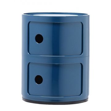 Comoda modulara Kartell Componibili 2 design Anna Castelli Ferrieri albastru