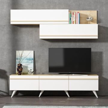 COMODA TV Amsterdam TV Unit, Gri, 180x42x35 cm