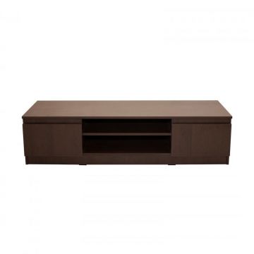Comoda TV ANA, 2 spatii depozitare, wenge, 140x40x36 cm