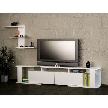 COMODA TV Ata, Alb, 180x36,8x29,6 cm