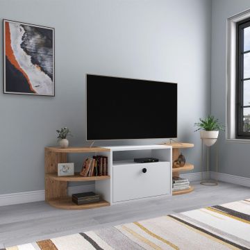 Comoda TV Darina cu Rafturi, 140 x 49 x 40 cm