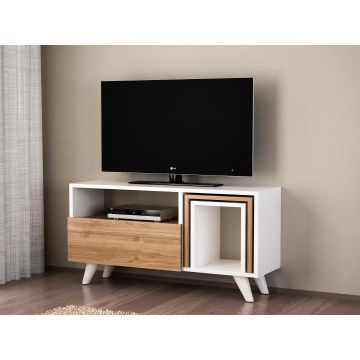 COMODA TV Night, Alb, 90x51x29,5 cm
