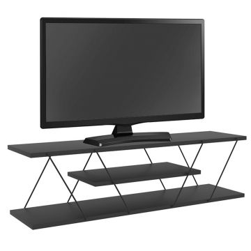 Comoda TV Tars, Pakoworld, 120x30x33 cm, PAL melaminat, antracit
