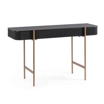 Consola Darcy, Bizzotto, 120 x 40 x 73 cm, MDF/otel