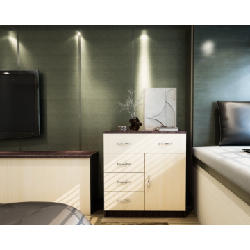 Comoda 1-3-1 Ro, Wenge + Mesteacan