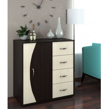 Comoda 4-1-1 Ro, Wenge + Mesteacan