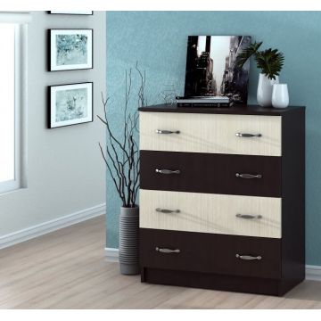 Comoda 4B Ro, Wenge + Mesteacan