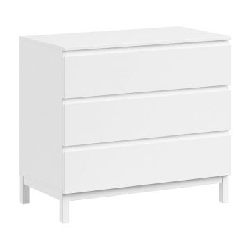 Comodă de copii albă 99x89x57 cm Eva – Vipack