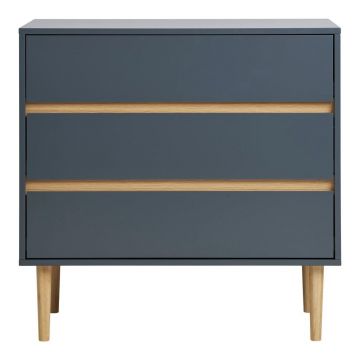 Comodă gri închis joasă 80x80 cm Bisley – House Nordic Comodă gri închis joasă 80x80 cm Bisley – House Nordic