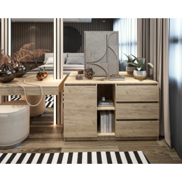 Comoda MP3 stejar k003