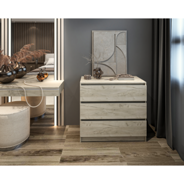 Comoda MP5 3S, 90x44x80 cm, Stejar k002