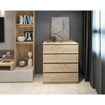 Comoda MP5 4S, 90x44x103cm, Stejar k003