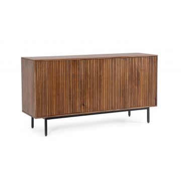Consola Tadita, Bizzotto, 140x40x75 cm, lemn de mango/otel