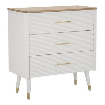 Mauro Ferretti Comoda Din Lemn Alb cm 78X37X80 | Aosom Romania