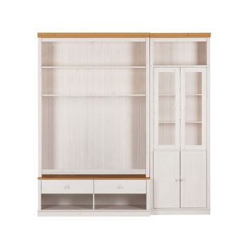 Set TV alb din lemn de pin 214x223 cm Anita – Støraa