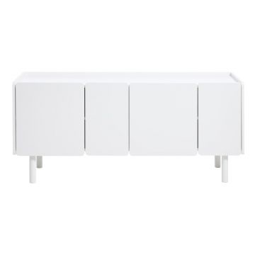 Comodă albă 160x70x45 cm Bera – Unique Furniture