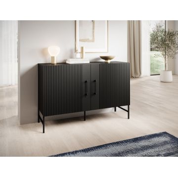 Comoda ELTAP, Raftt, 120x42x80 cm, PAL/MDF, negru