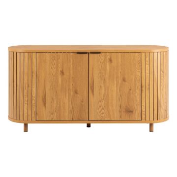Comodă în culoare naturală cu aspect de lemn de stejar 160x80x45 cm Colima – Actona