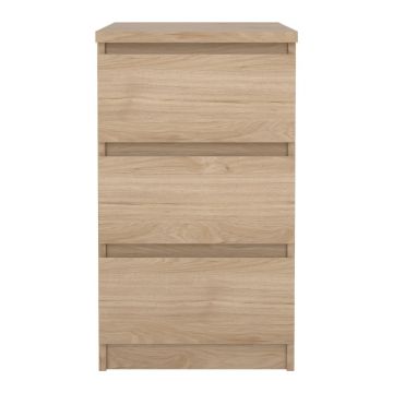 Comodă în culoare naturală cu aspect de lemn de stejar 40x70x50 cm Naia – Tvilum