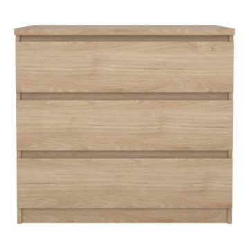 Comodă în culoare naturală cu aspect de lemn de stejar 77x70x50 cm Naia – Tvilum