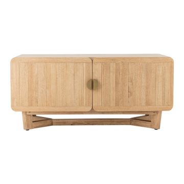 Comodă în culoare naturală din lemn de arbore de cauciuc 120x55x45 cm Serrone – Bloomingville