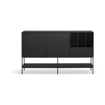 Comodă neagră 166x98x45 cm Platt – Teulat