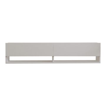 Comodă TV albă 141x31x30 cm Arges – Kalune Design