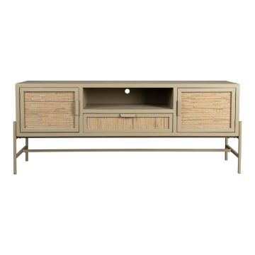 Comodă TV bej din lemn de brad 148x60x38 cm Yasu – Dutchbone
