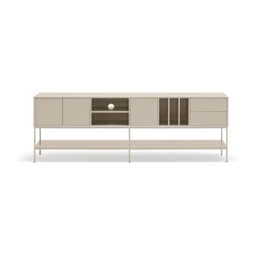 Comodă TV crem 220x74x45 cm Platt – Teulat