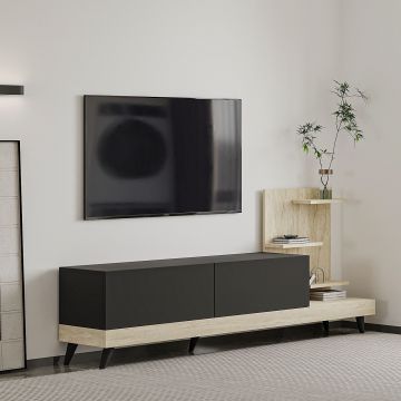 Comoda TV, Inarch, Dizayn, Antracit / Travertin