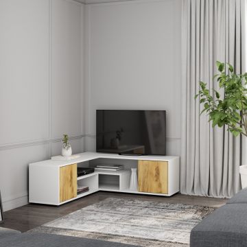 Comoda TV, Inarch, Rosa, Stejar alb