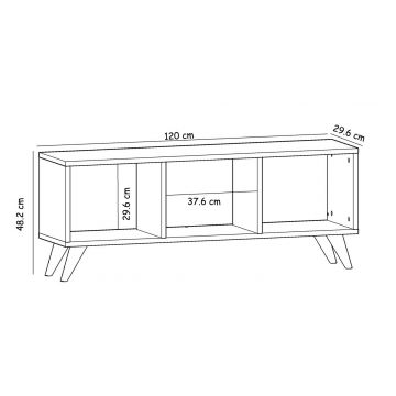 Comoda TV, Inarch, Tina, 120x48.2x29.6 cm, PAL, Maro