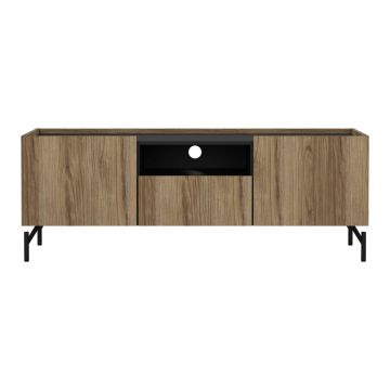 Comodă TV maro cu aspect de lemn de stejar 147x54x41 cm Bergen – Tvilum