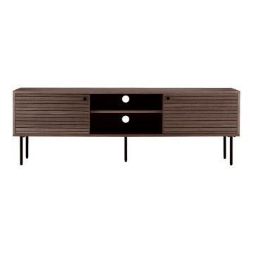 Comodă TV maro cu aspect de lemn de stejar 40x50x150 cm Kyoto – House Nordic