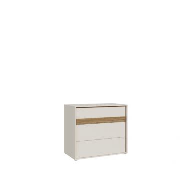 Comoda Waxala, Stejar Mauvella Si Nisip, 96.3 Cm