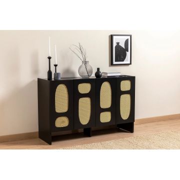 Consola, Howard, Simona 80, 120x80x40 cm, Negru