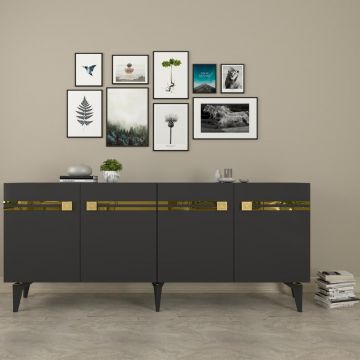 Consola, Olivia, Hayat KB150, Antracit / Aur