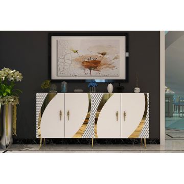 Consola, Olivia, Hook KB150, Alb/Auriu