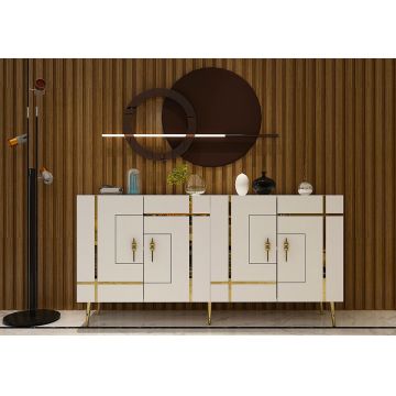 Consola, Olivia, Line KB150, Alb/Auriu
