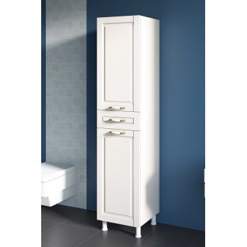 Dulap multifunctional, Rabi, Rb-056, 35x180x33 cm, Alb mat