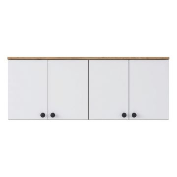Dulap multifunctional, Rani, BA120, 120x46.8x42.5 cm, PAL, Nuc/Alb