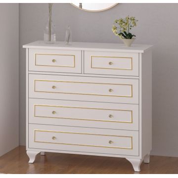 Dulap, Rabi, Rb-091, 90x86x40 cm, Alb mat