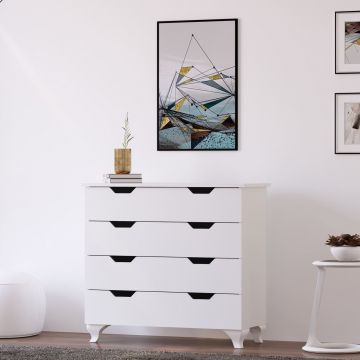 Dulap, Rabi, Rb-162, 86x86x40 cm, Alb mat