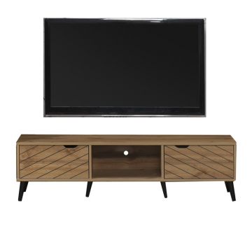 Dulap TV Thelma pakoworld Sonoma melaminat 150x40x41.6cm