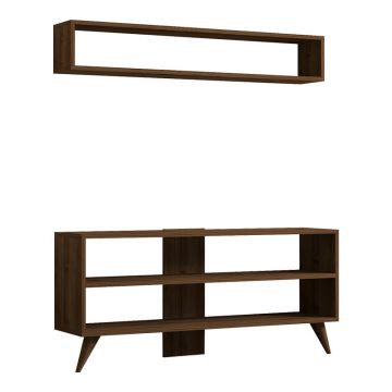 Set pentru living Prestige pakoworld în nuc 120x29.6x50cm 30x120